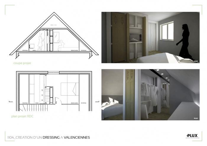 Un dressing généreux à VALENCIENNES (59300) : architecte lille plux aménagement intérieur loft studio appartement loft maison design décoration