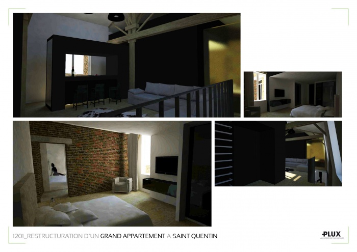 Rnovation et extension d'un grand appartement  SAINT QUENTIN (02100) : architecte lille plux amnagement intrieur loft studio appartement loft maison design dcoration