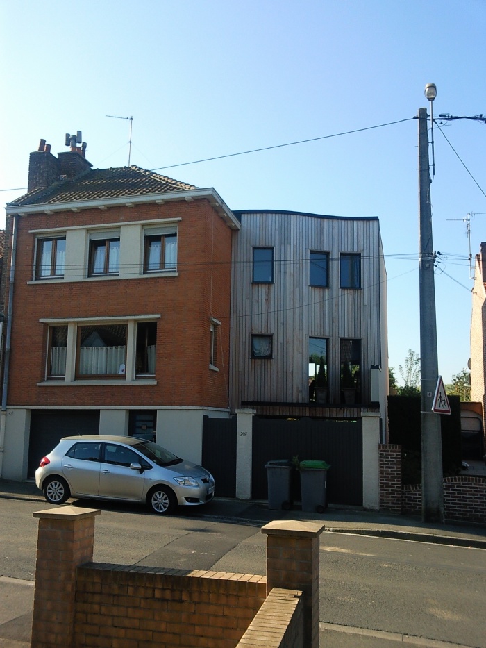 Extension d'une maison individuelle : Faade rue