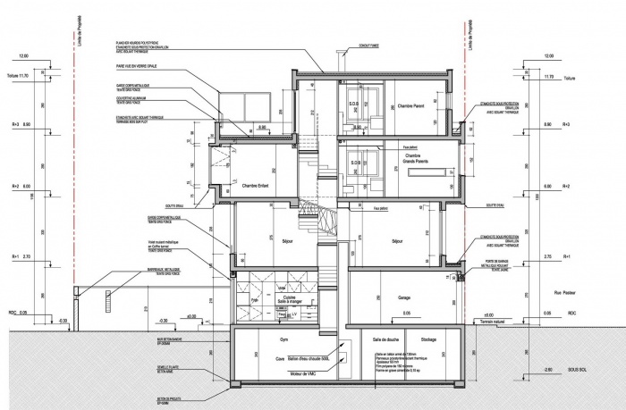 Maison Cubique : Coupe